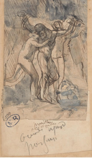 Aguste Rodin (1880) Promeéthée et les océanides, Museo de Rodin.png