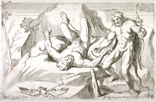 Carlo Cesio (s. XVII) Hércules liberando a Prometeo, Farnese Gallery Panels